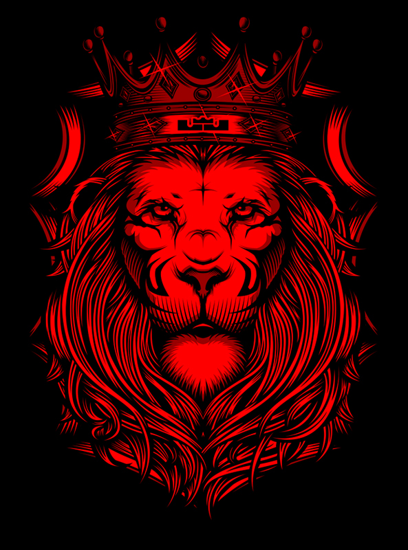 lebron logo wallpaper,red,lion,illustration,graphic design,art