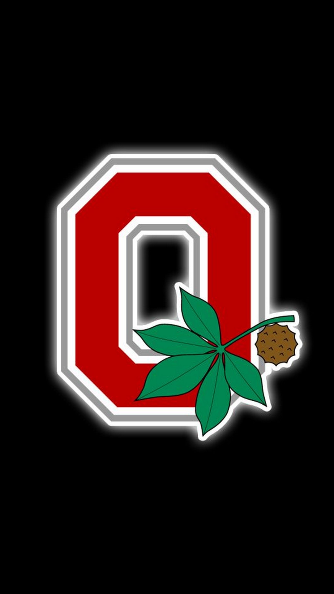 ohio state iphone wallpaper,grün,blatt,rot,illustration,emblem