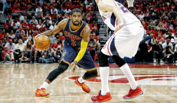kyrie irving crossover wallpaper,player,sports,basketball player,tournament,team sport