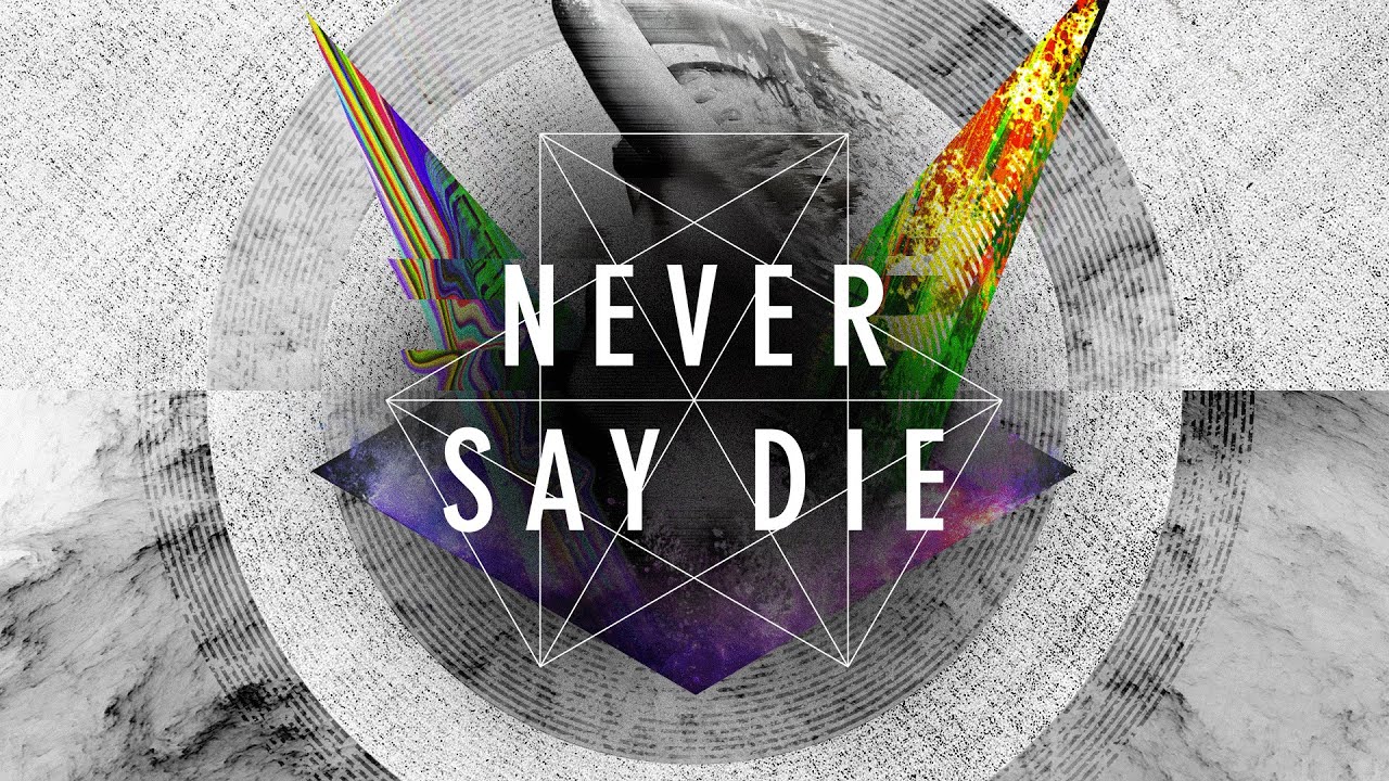 never say die wallpaper,font,graphic design,text,purple,logo