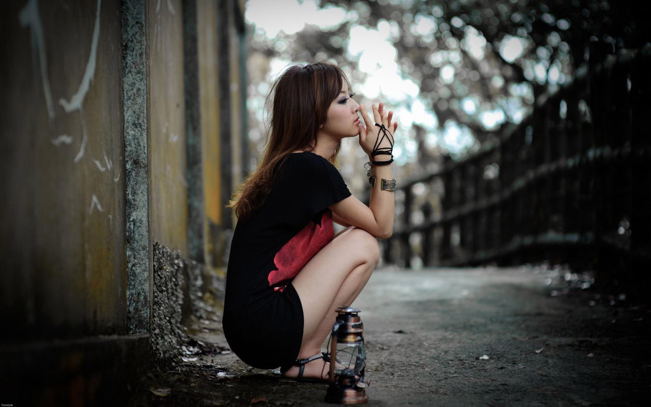 sad moment wallpaper,photograph,beauty,skin,sitting,fashion