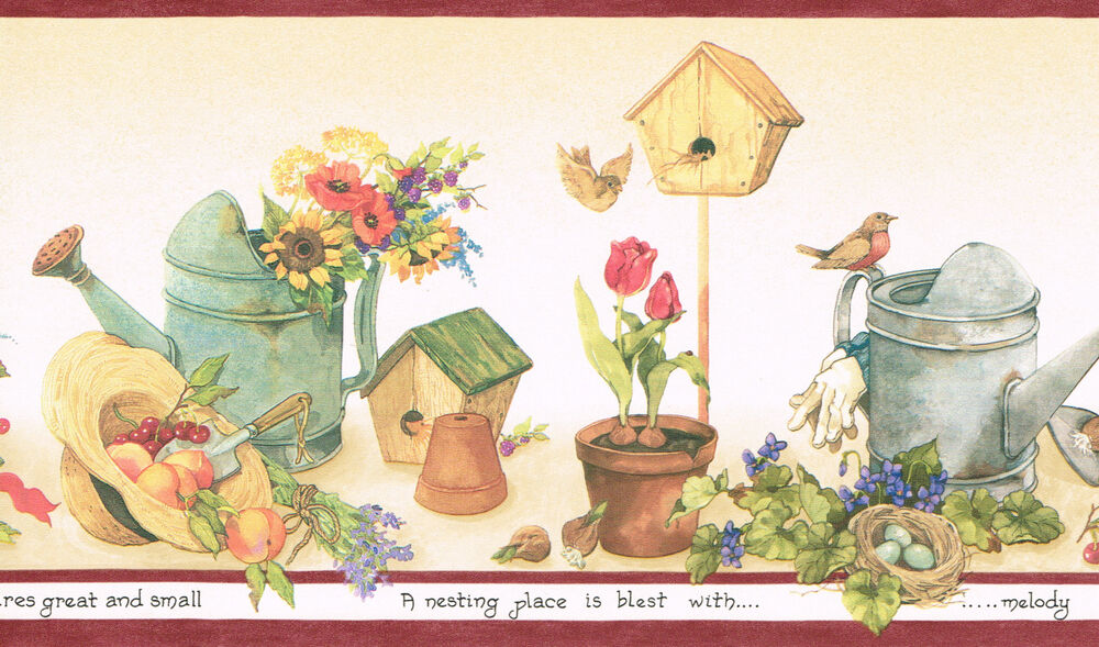 鳥壁紙ボーダー,図,工場,静物,花,ペインティング