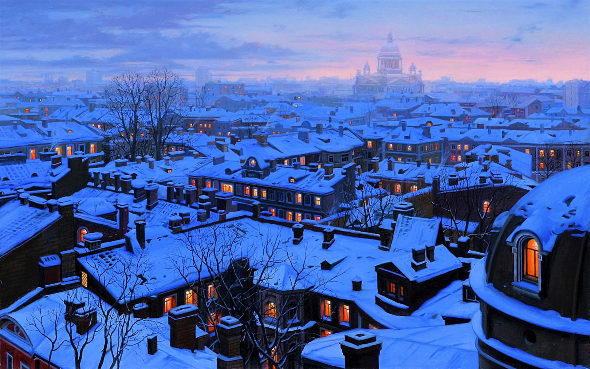 st wallpaper,winter,snow,sky,blue,cityscape