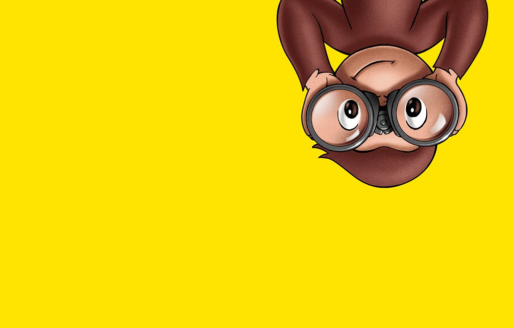 curious george wallpaper,animated cartoon,cartoon,yellow,animation,snout