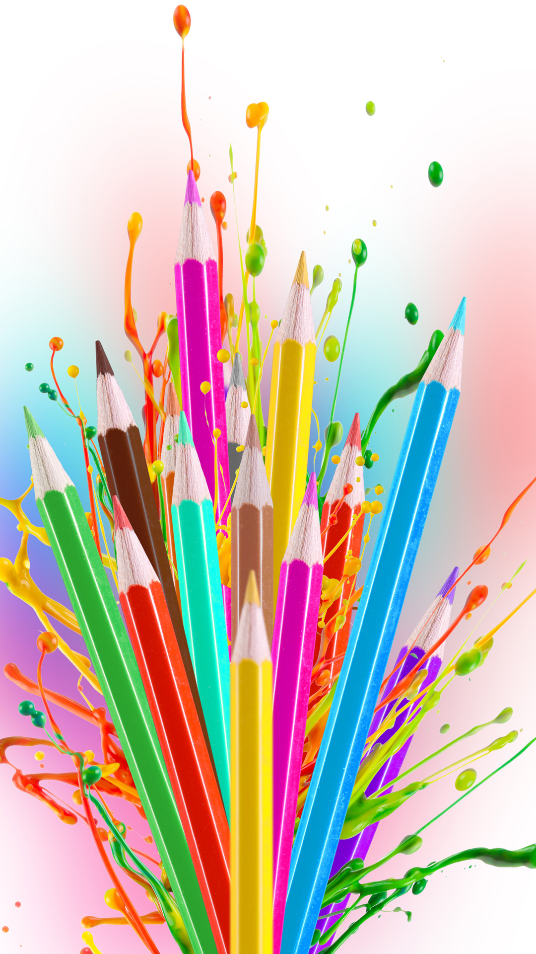wallpaper art design,drinking straw,colorfulness,pencil,party supply,graphic design