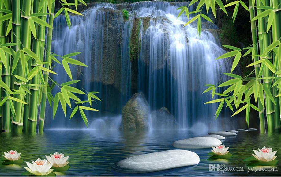 3d wallpaper for walls online,waterfall,natural landscape,body of water,nature,water resources
