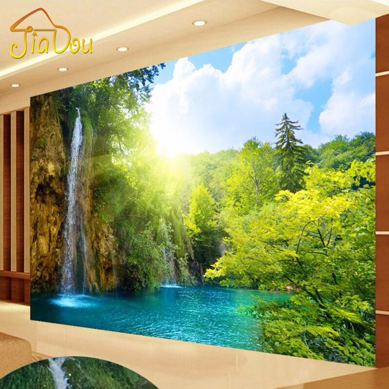 3d wallpaper für wände online,natürliche landschaft,natur,wand,hintergrund,wandgemälde