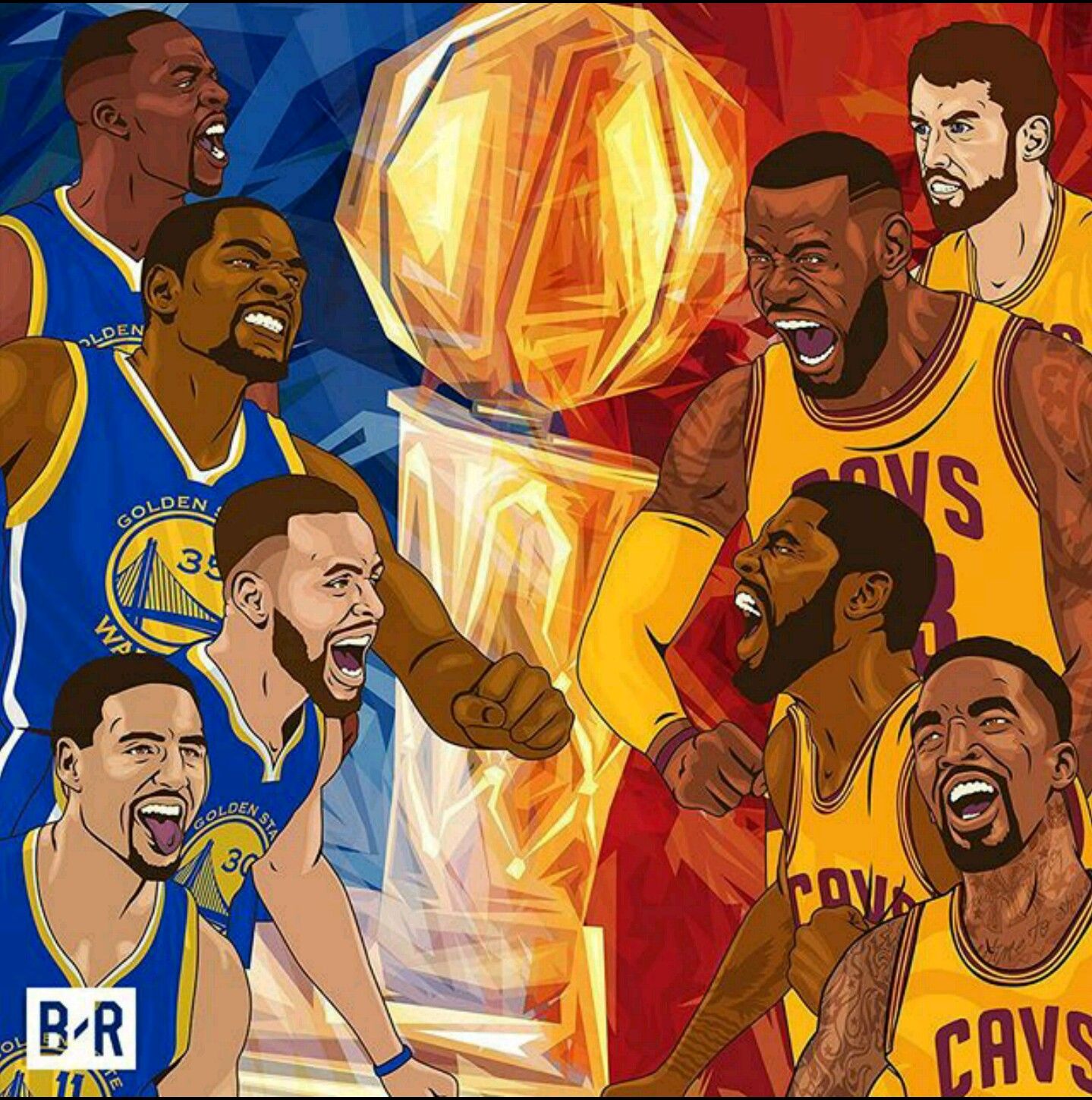 fond d'écran cavs vs guerriers,joueur de basketball,produit,dessin animé,basketball,équipe