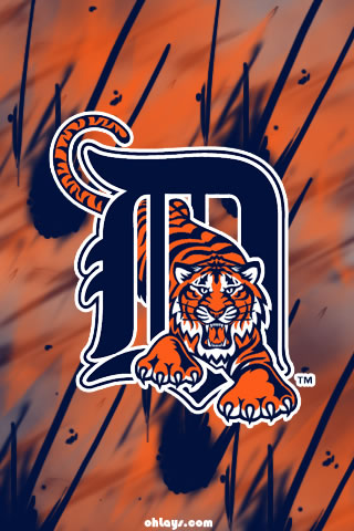 detroit tiger iphone wallpaper,orange,schriftart,illustration,grafik,grafikdesign