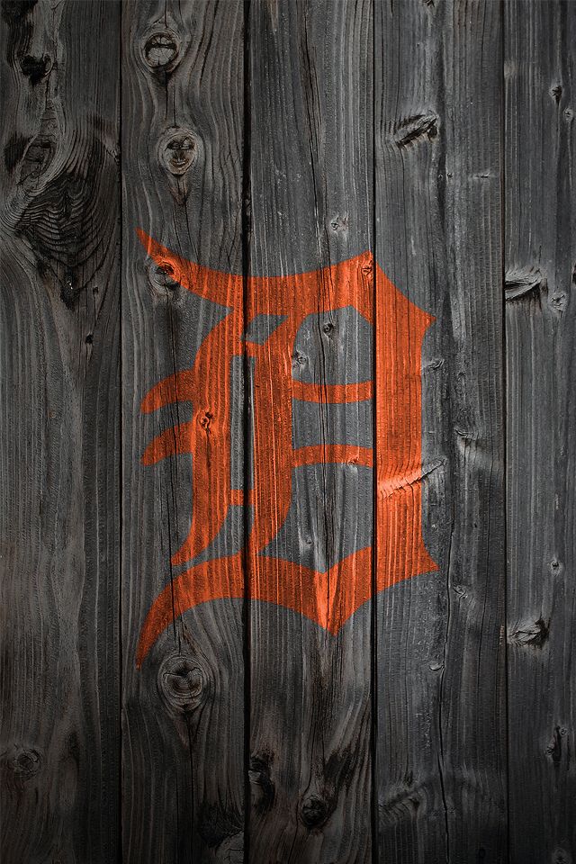 detroit tiger iphone wallpaper,holz,rot,orange,planke,schriftart