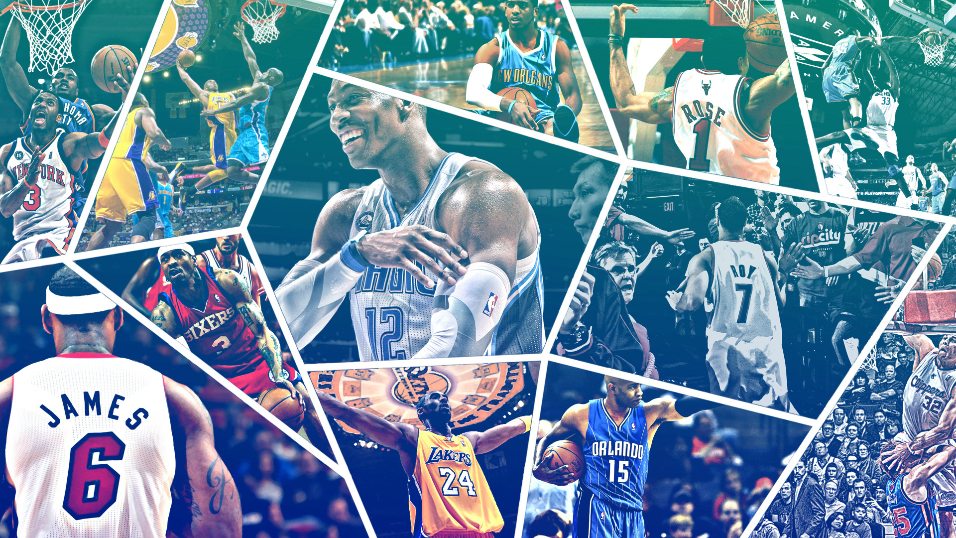 nba wallpaper herunterladen,basketball spieler,collage,ventilator,sportbekleidung,sport