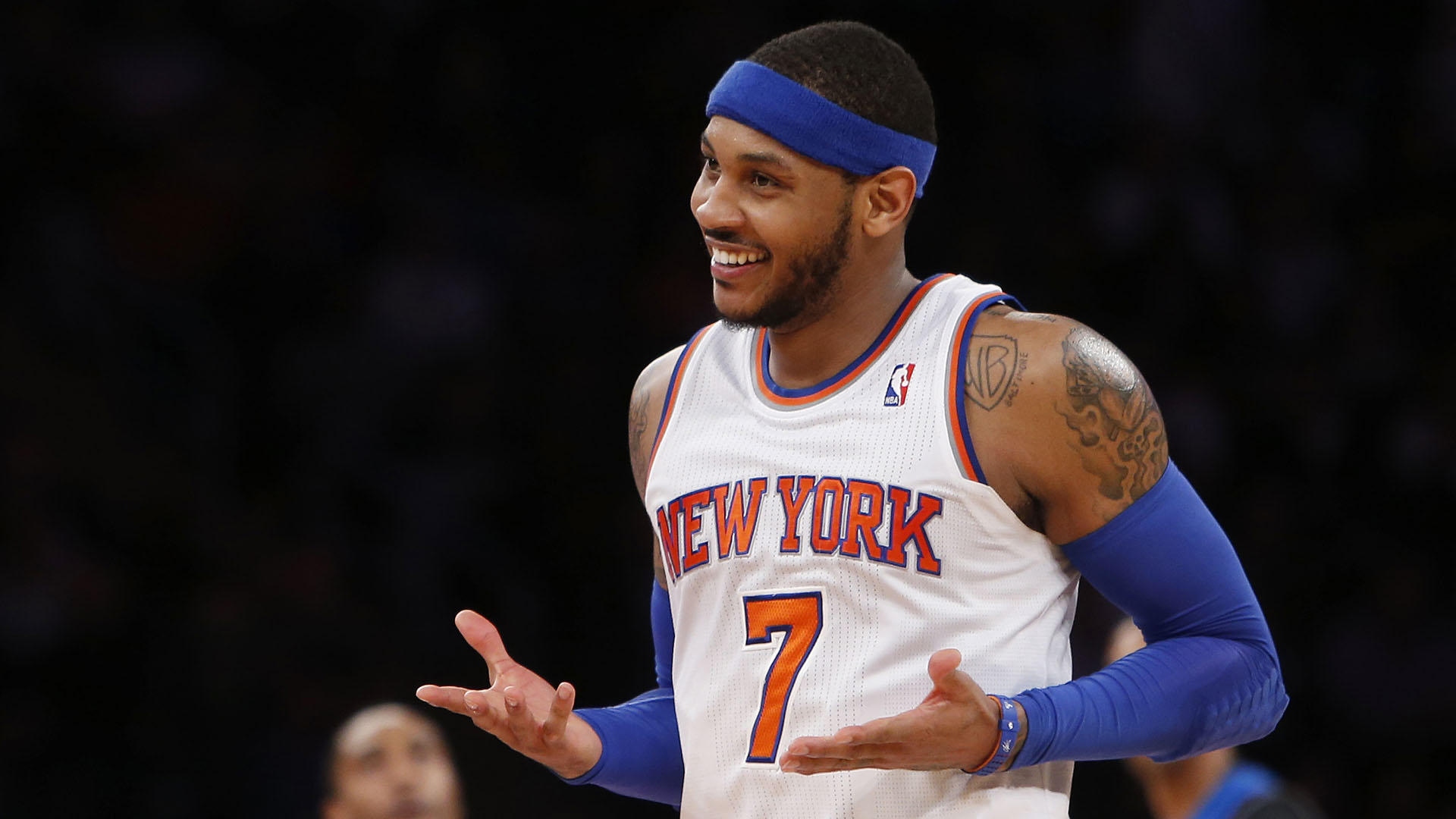 carmelo anthony wallpaper hd,basketball player,player,jersey,team sport,sports