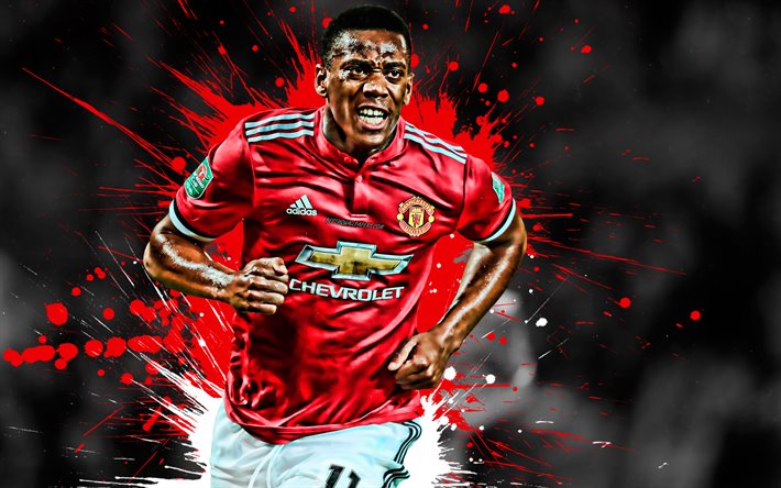anthony martial wallpaper,football player,red,soccer player,illustration,player