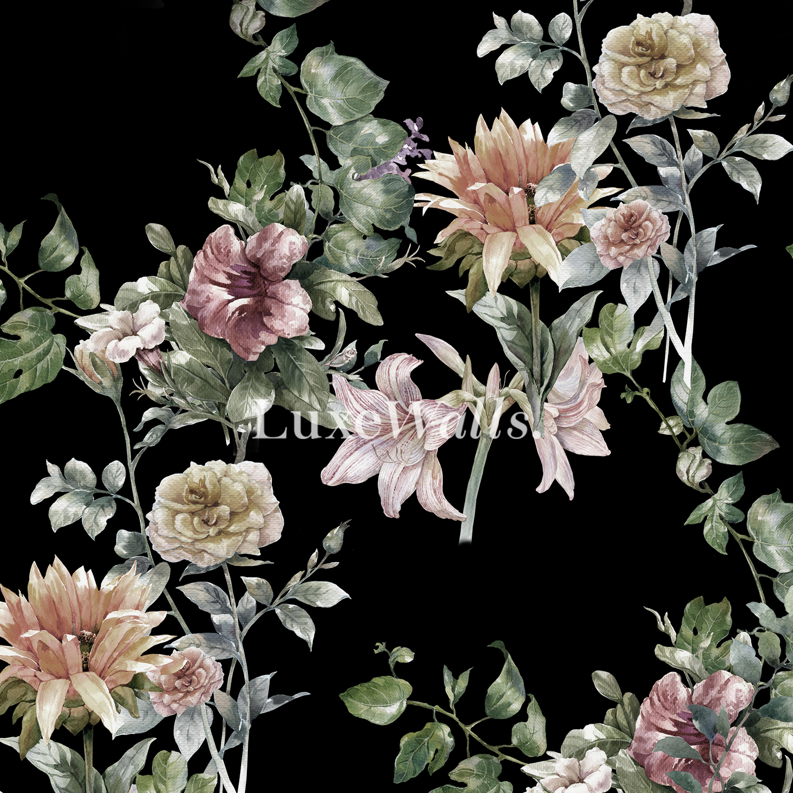 papel tapiz floral australia,flor,planta floreciendo,planta,modelo,pétalo