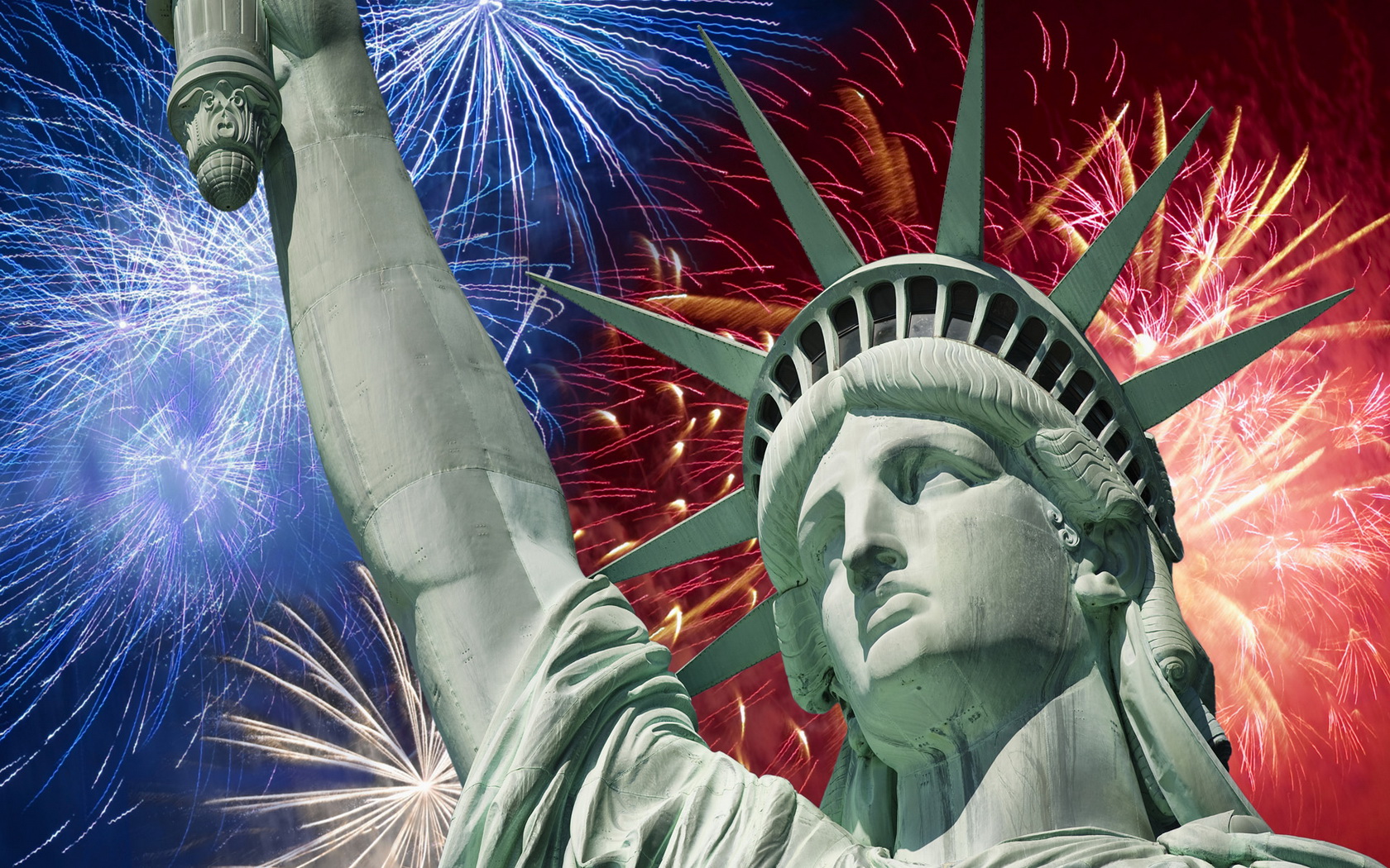 statue wallpaper,landmark,holiday,fireworks,event,independence day