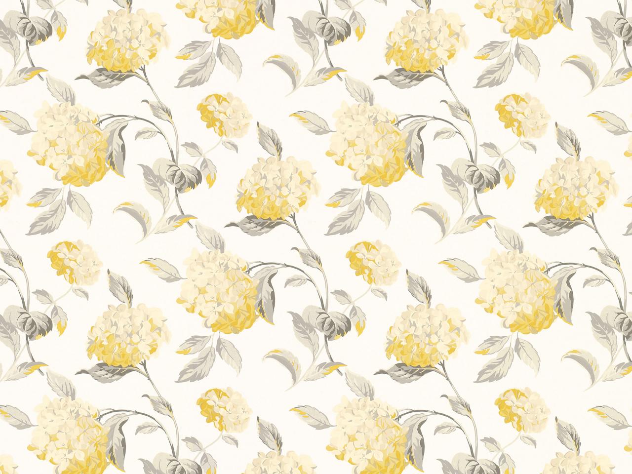 papier peint vintage gris,jaune,fond d'écran,modèle,fleur,plante