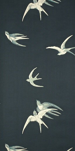 sanderson bird wallpaper,wallpaper,illustration,plant,bird,wing