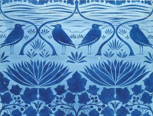 voysey wallpaper,blue,cobalt blue,pattern,aqua,azure