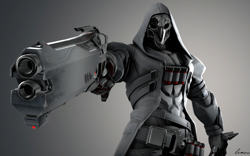 reaper overwatch wallpaper hd,fictional character,mecha,3d modeling,personal protective equipment,war machine