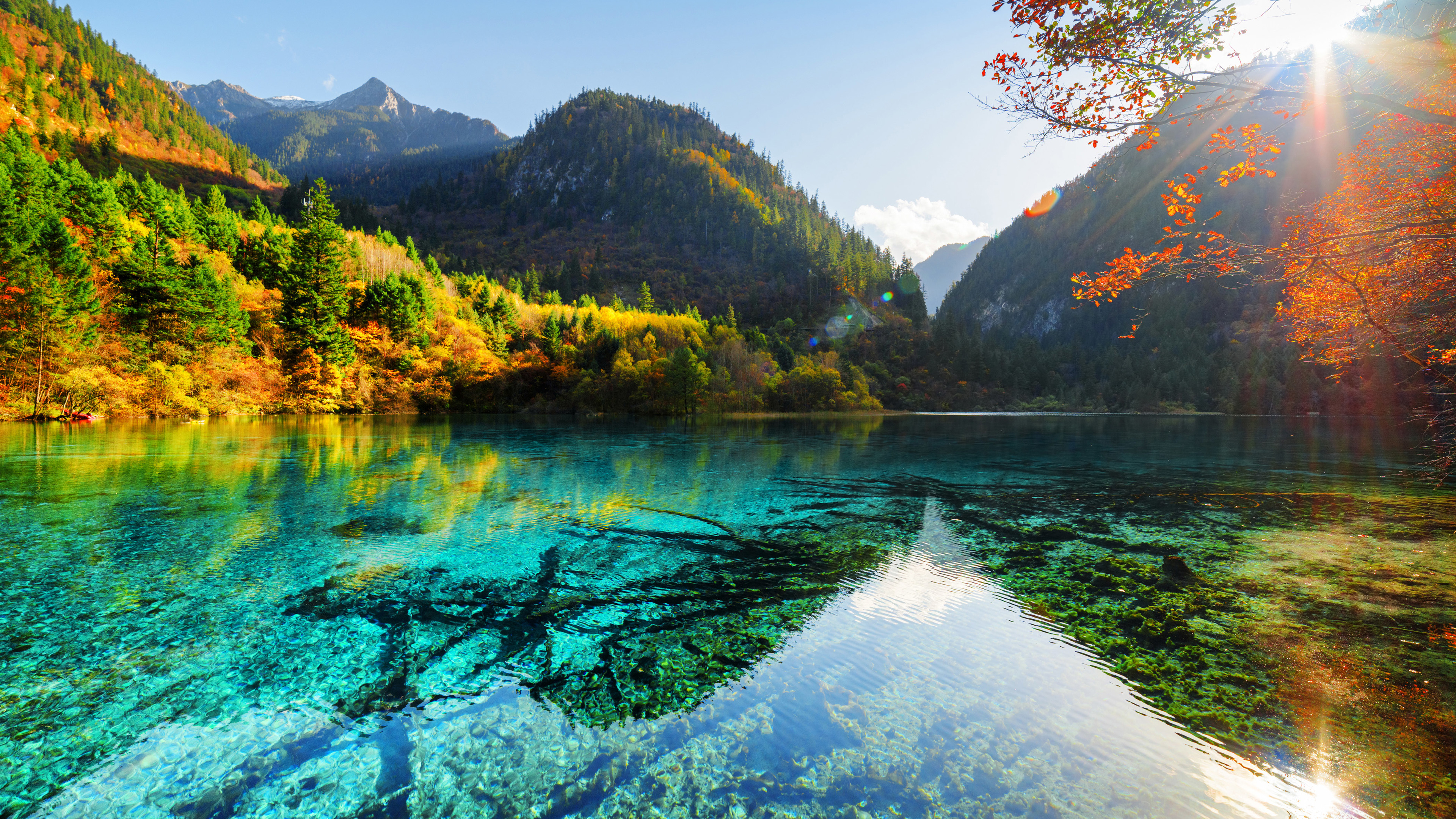 1366 x 768 resolution wallpaper,natural landscape,nature,reflection,water resources,mountain