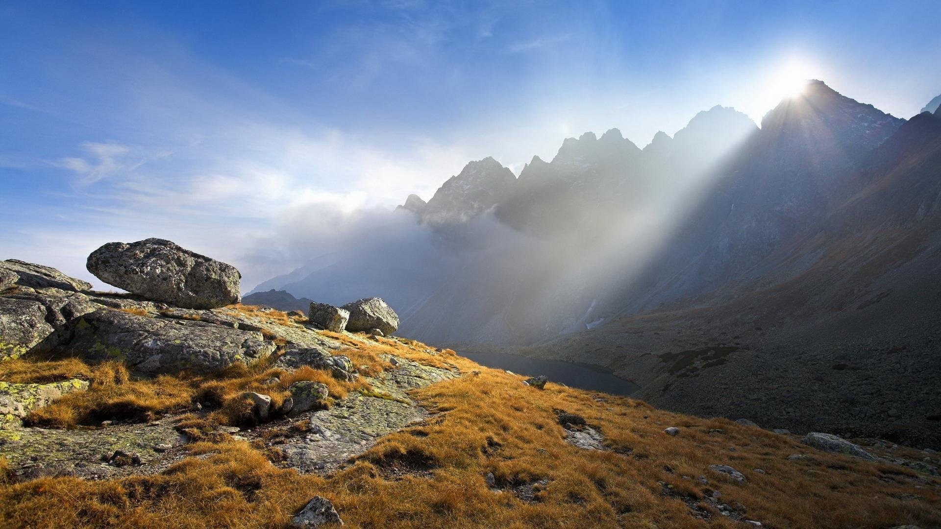 1366 x 768 resolution wallpaper,mountainous landforms,mountain,highland,sky,nature