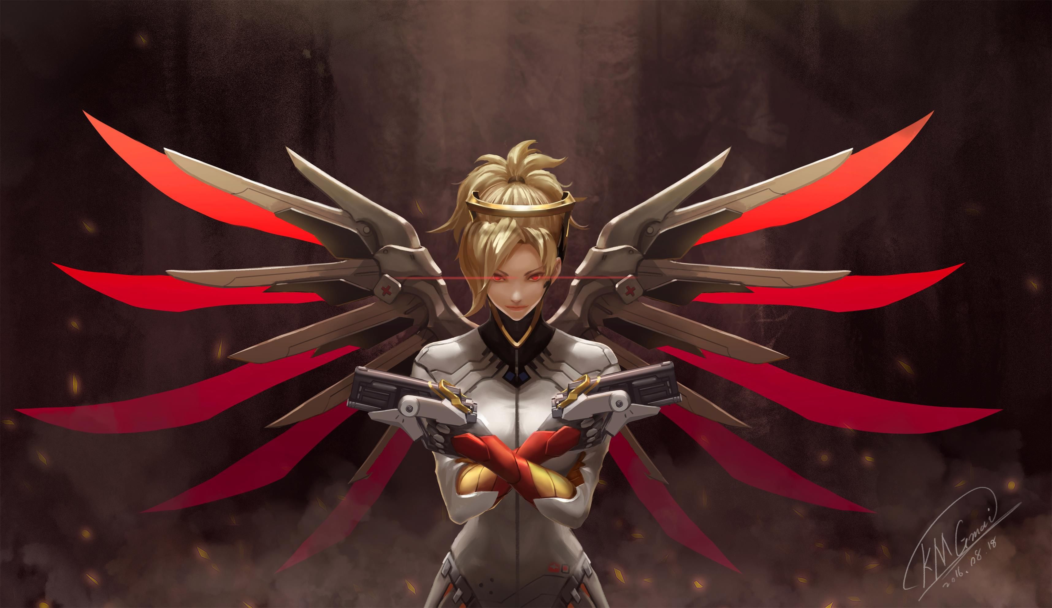 overwatch pc wallpaper,demon,cg artwork,fictional character,pc game,armour