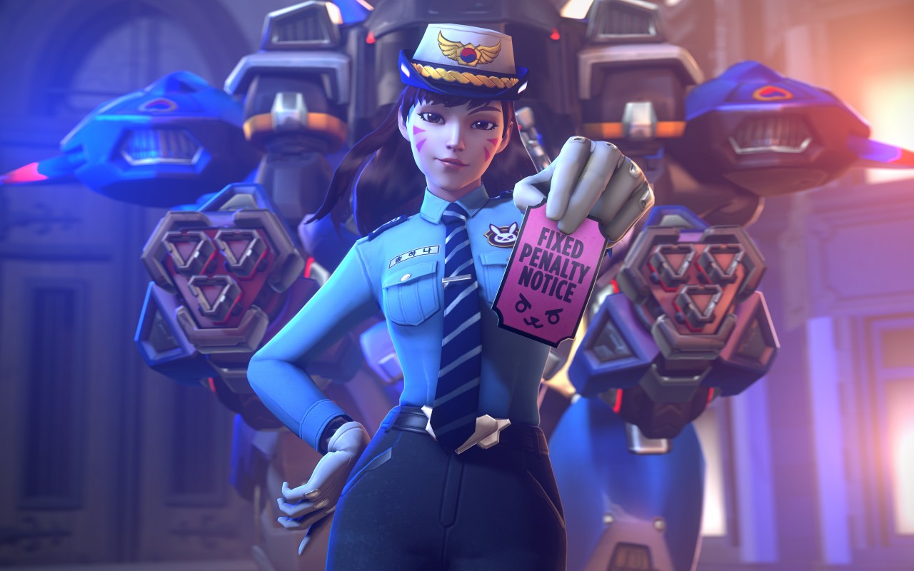 overwatch dva wallpaper,erfundener charakter,action figur,held,platz,elektrisches blau