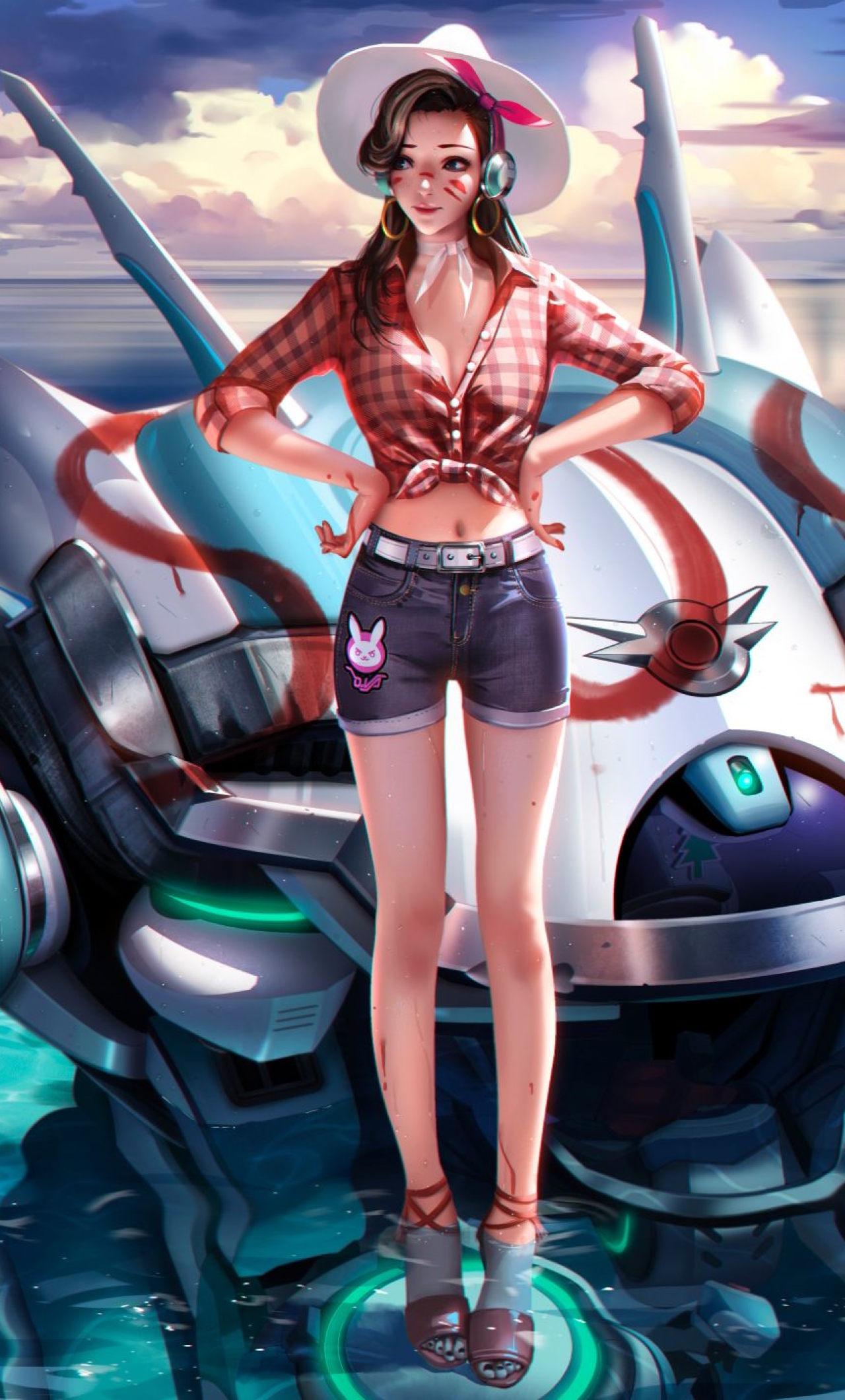 overwatch dva wallpaper,automotive design,cartoon,games,cool,illustration