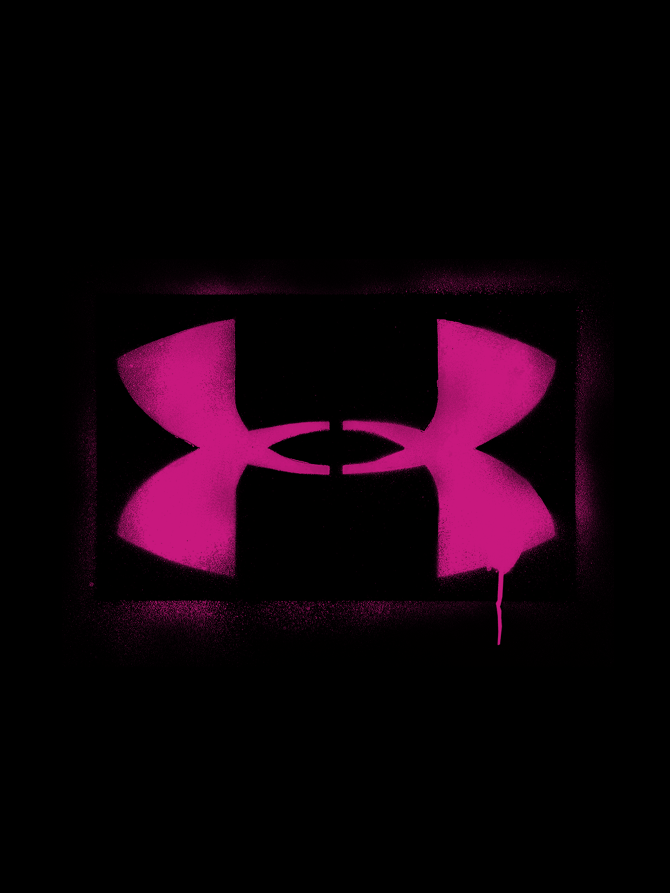 under armour logo wallpaper,pink,black,magenta,light,violet