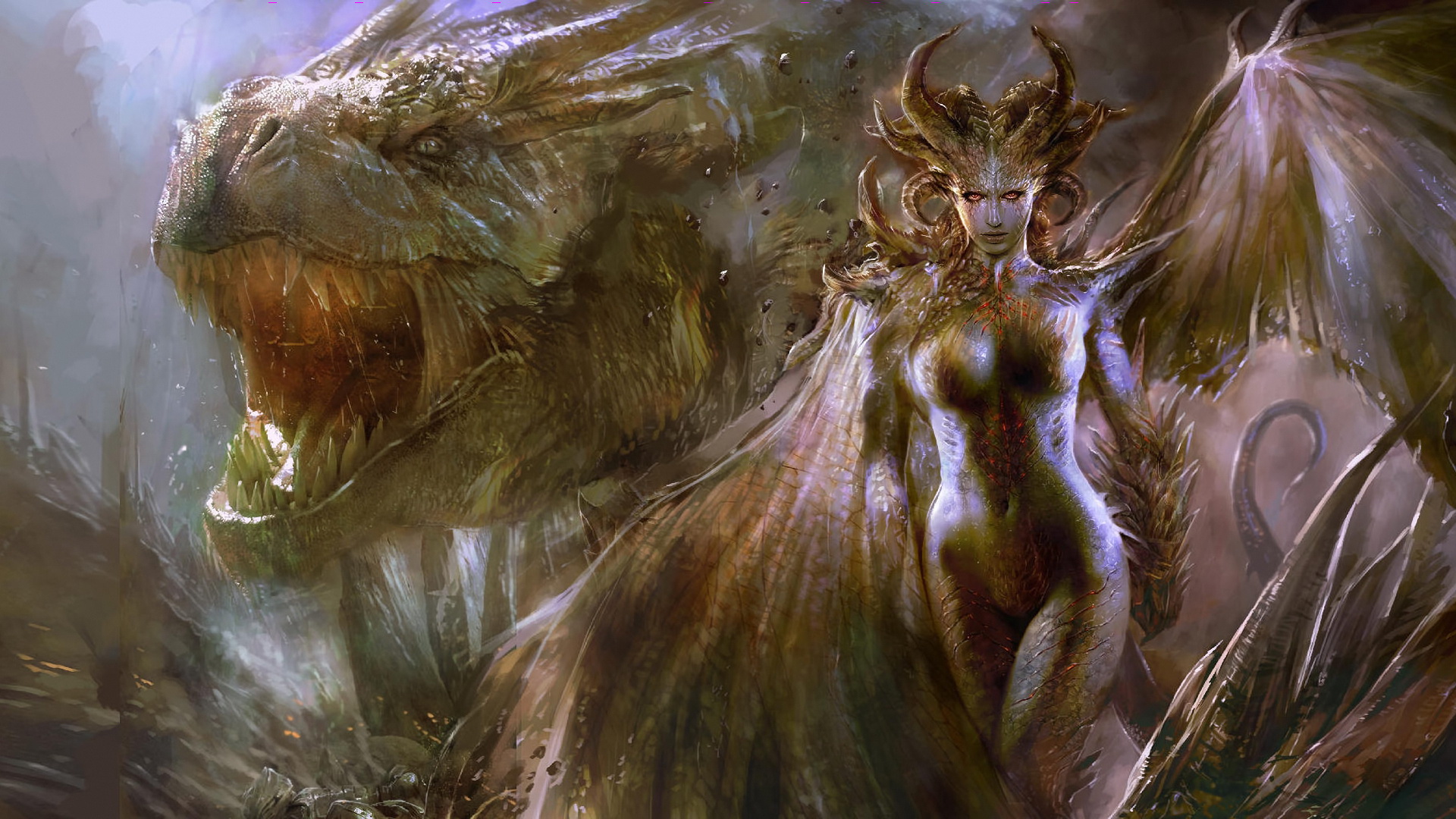 dragon wallpaper 1920x1080,cg artwork,mythology,fictional character,art