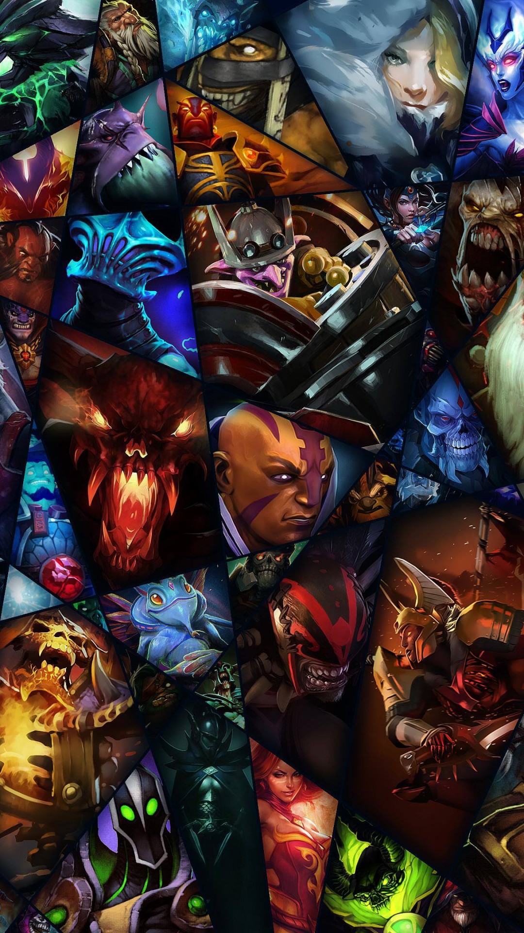 dota 2 wallpaper for iphone,art,fictional character,cg artwork,games,collage