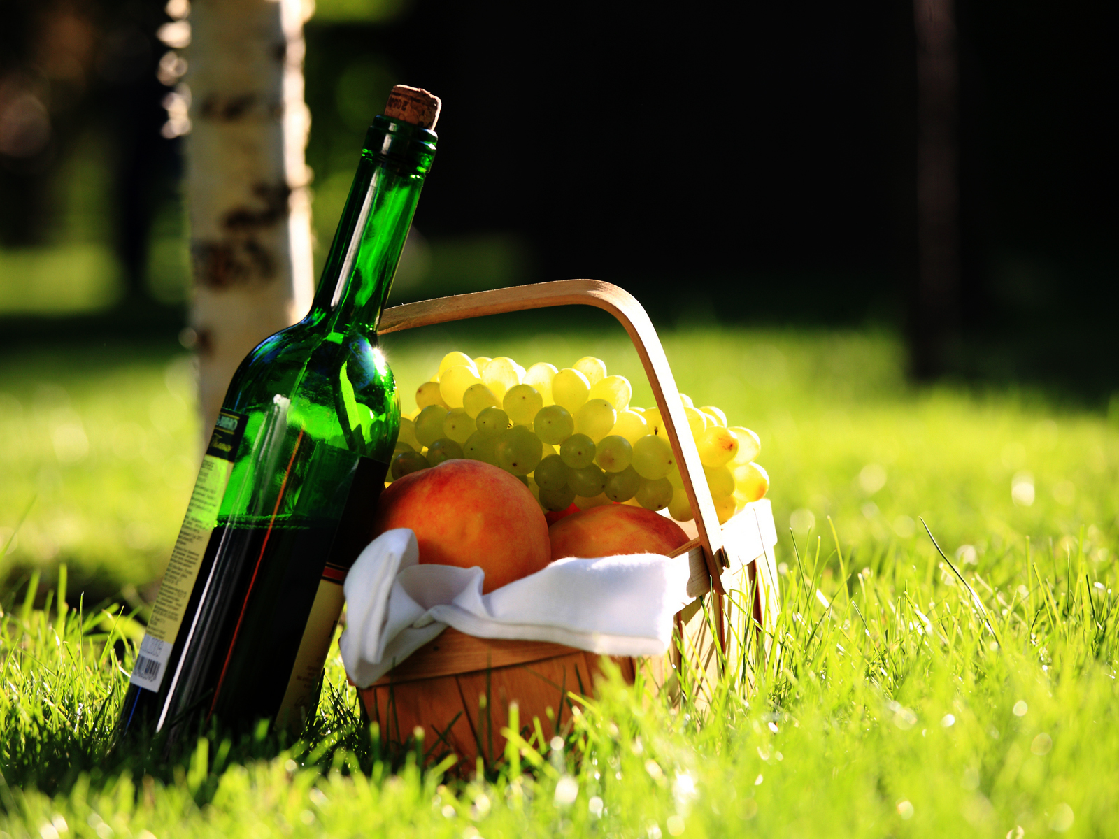 ピクニック壁紙,草,芝生,自然食品,ワインボトル,ボトル