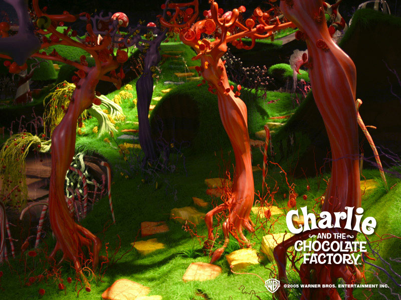 charlie and the chocolate factory wallpaper,nature,tree,natural environment,organism,botany