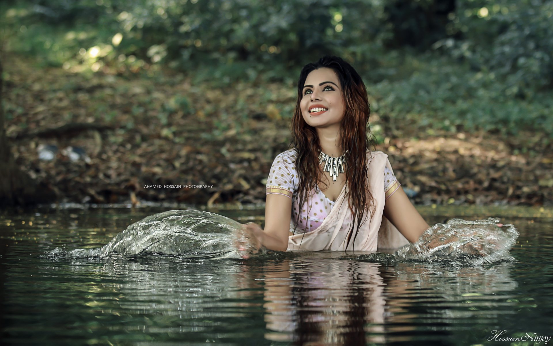 beautiful saree wallpaper,people in nature,water,nature,photograph,beauty