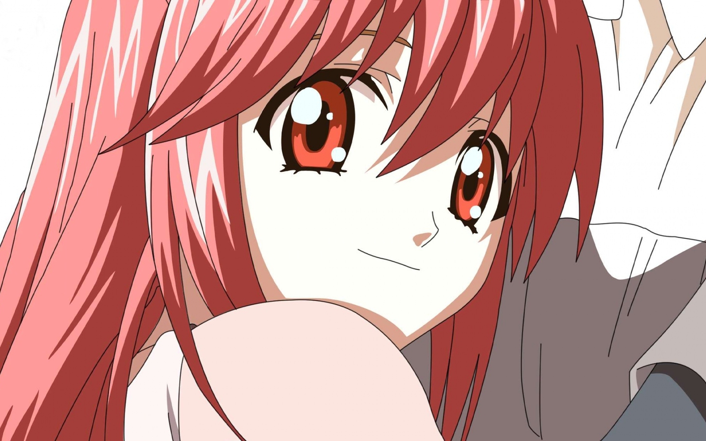 fond d'écran anime 1440x900,visage,cheveux,dessin animé,rouge,anime