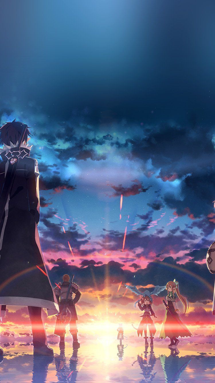 fondo de pantalla de animes hd,cielo,cg artwork,anime,nube,horizonte