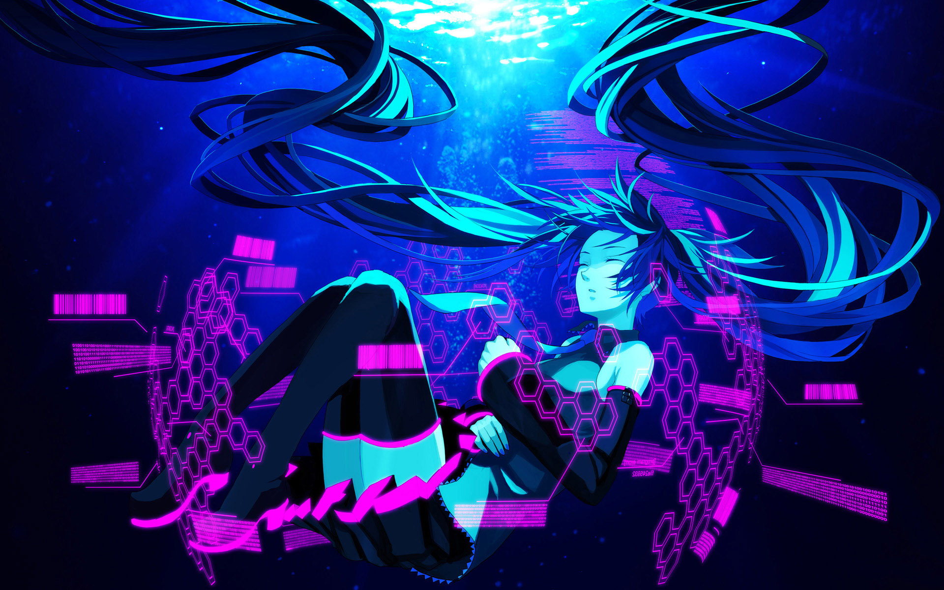 tapete anime hd pc,lila,grafikdesign,blau,violett,elektrisches blau