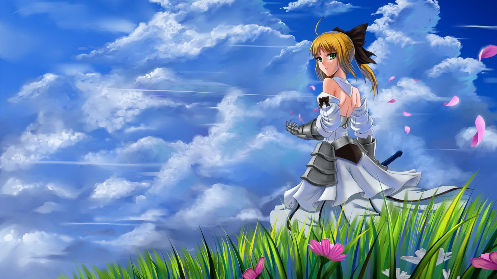 fondo de pantalla de anime 1600x900,dibujos animados,dibujos animados,cielo,anime,cg artwork