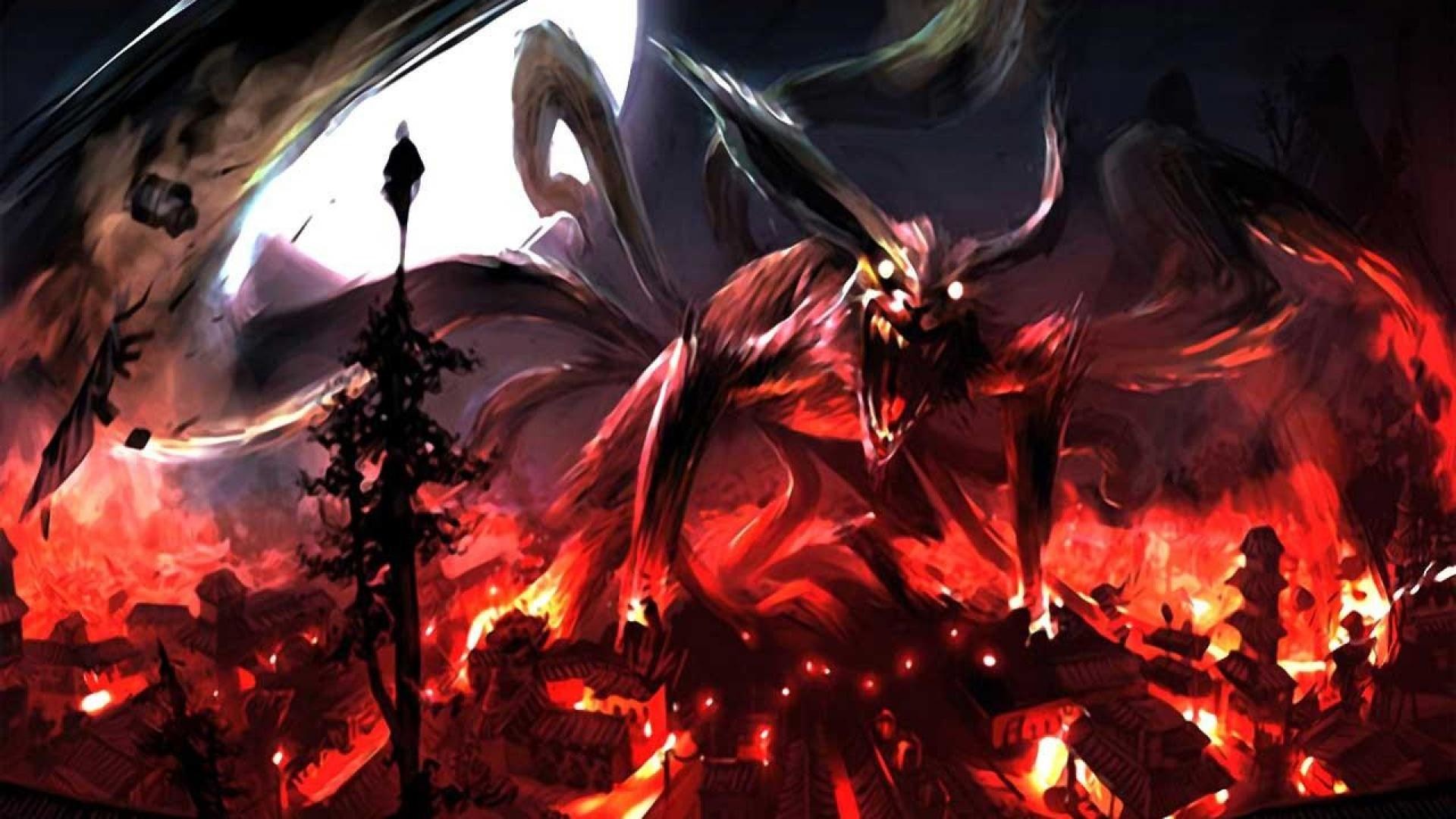 fondo de pantalla de anime 1600x900,cg artwork,demonio,personaje de ficción,juegos,diseño gráfico