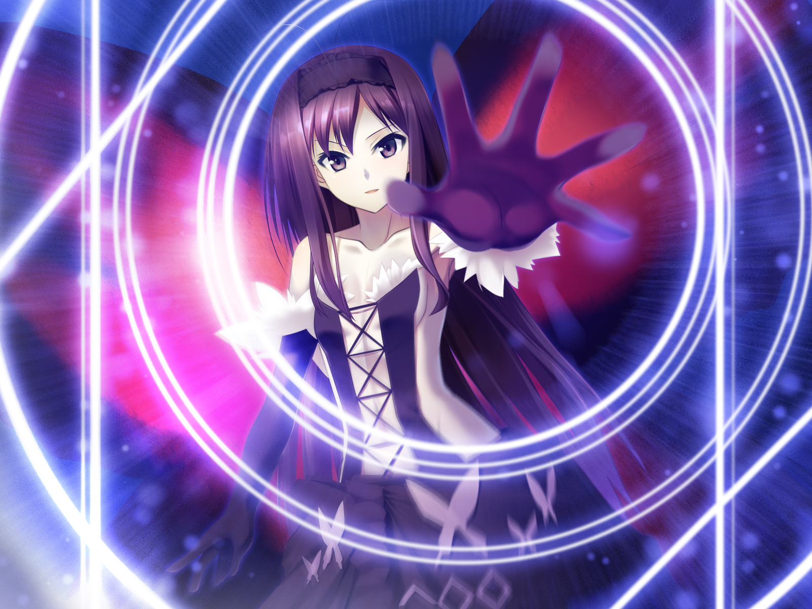 anime world wallpaper,anime,violet,cg artwork,purple,fictional character