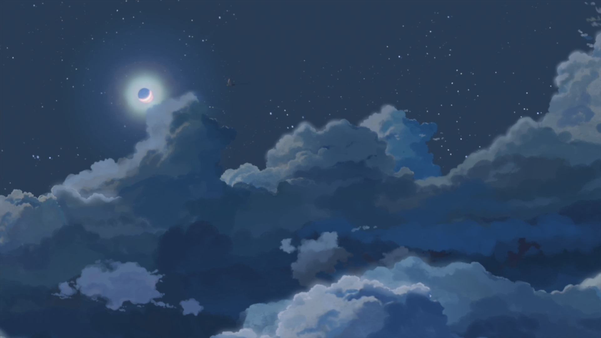 애니메이션 배경 아이 패드,하늘,구름,분위기,낮,푸른