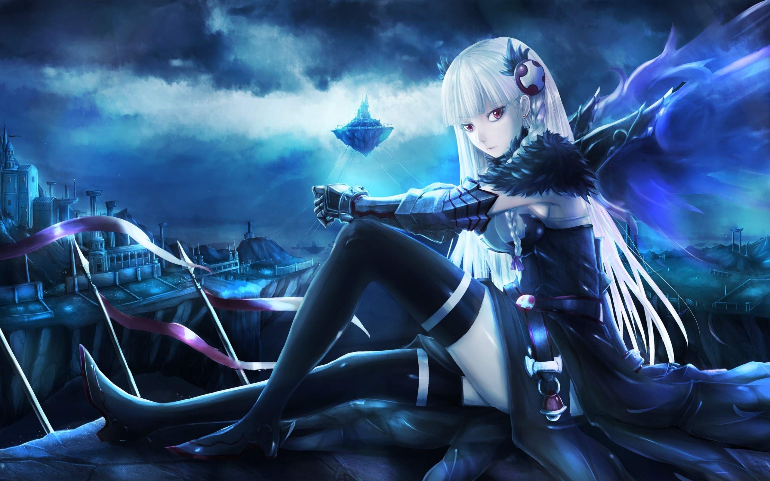 anime wallpaper 4k,cg kunstwerk,anime,erfundener charakter,himmel,schwarzes haar