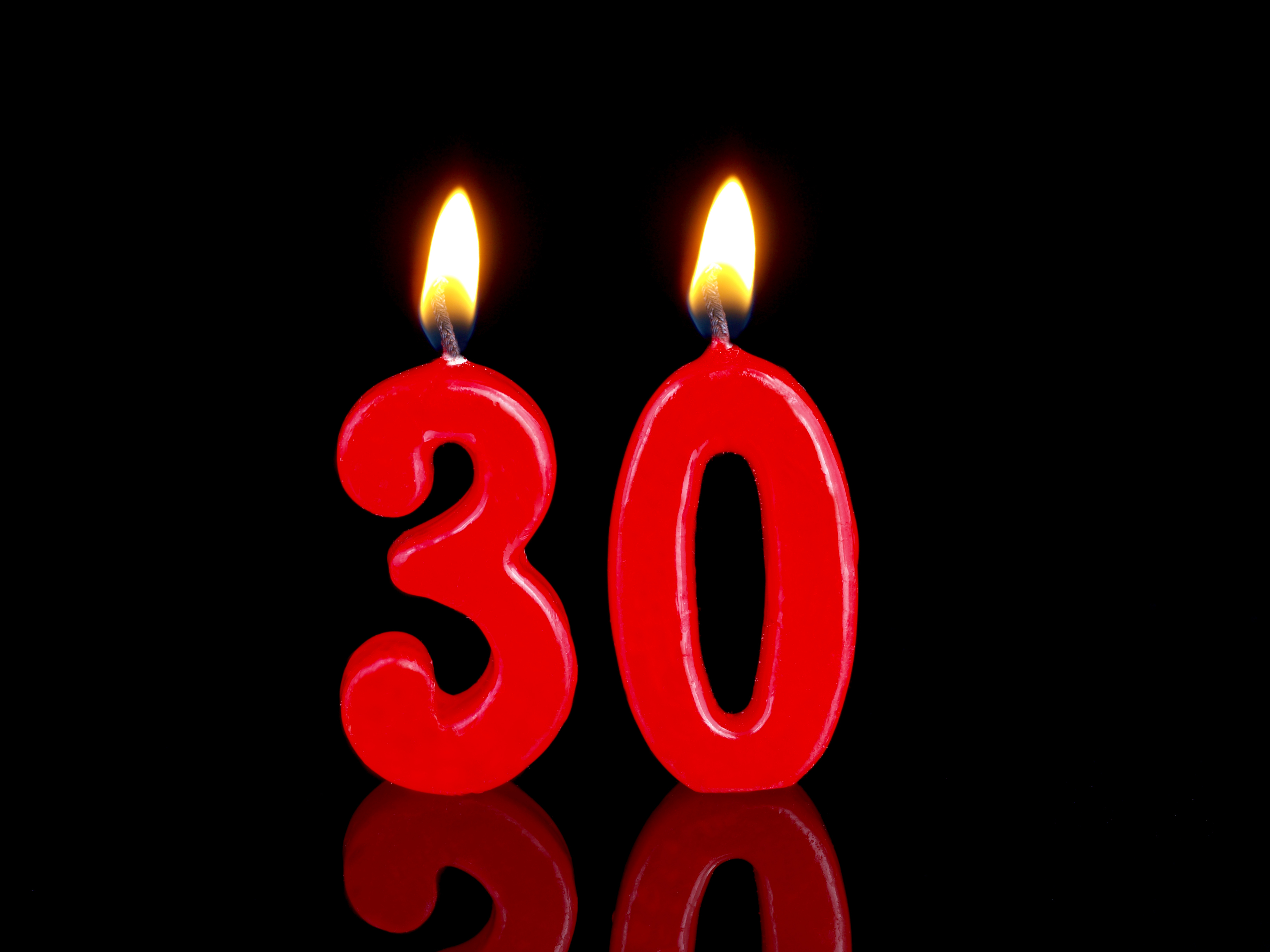 30 wallpaper,candle,lighting,birthday candle,text,number