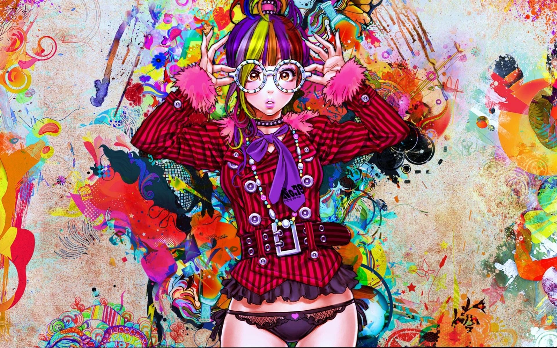 anime wallpaper free download,pink,art,psychedelic art,fashion,modern art