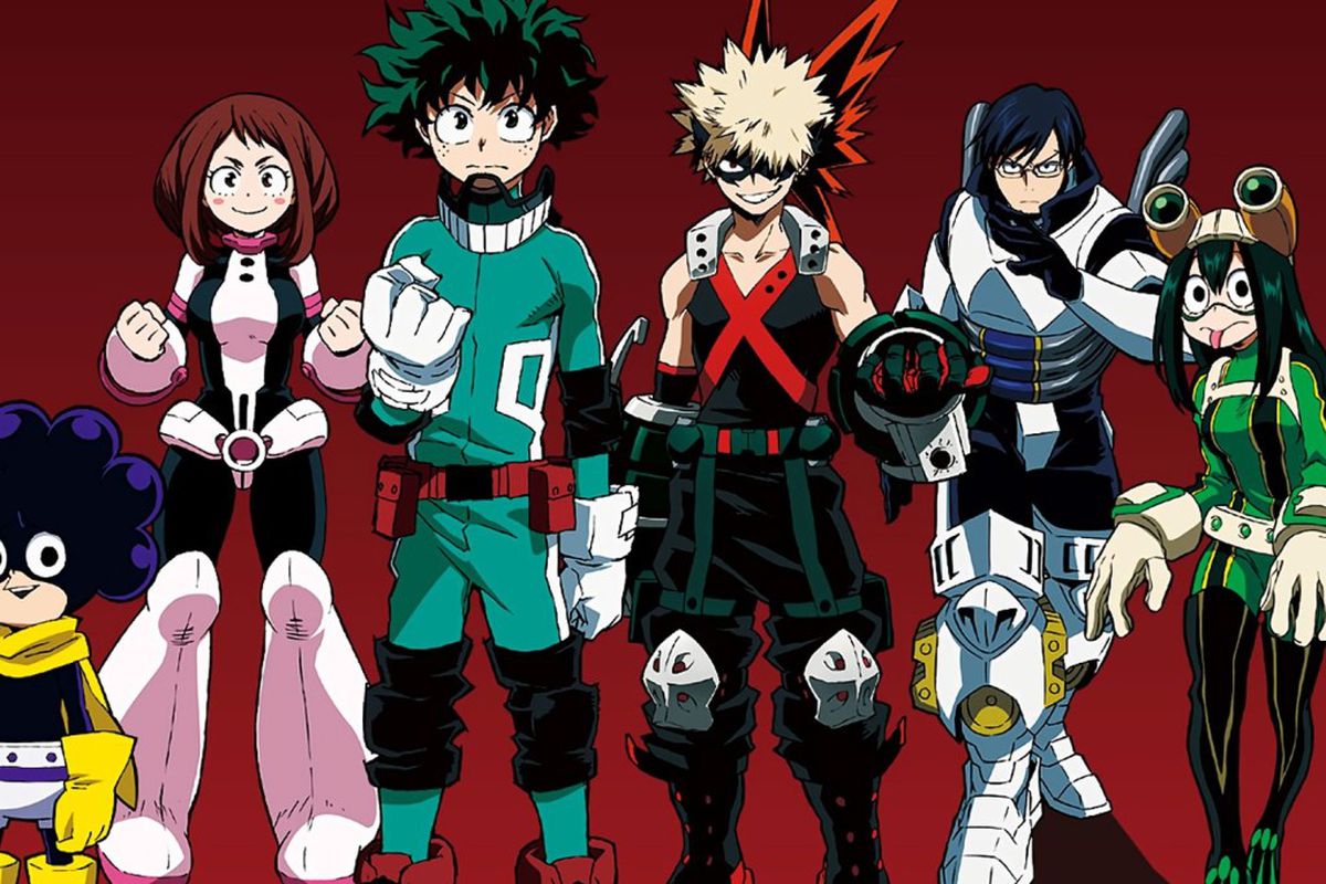 anime heroes wallpaper,anime,cartoon,fictional character,artwork,team