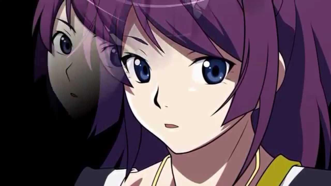 windows anime wallpaper,face,cartoon,hair,anime,violet