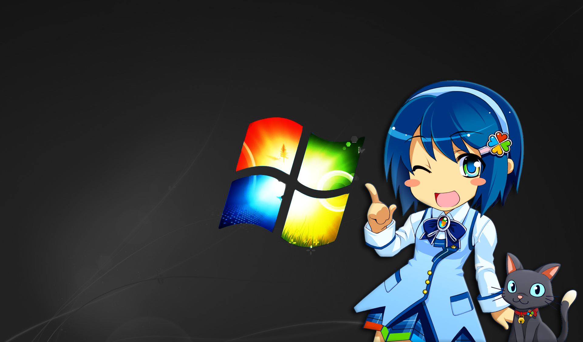 windows anime wallpaper,cartoon,anime,graphic design,fictional character,illustration