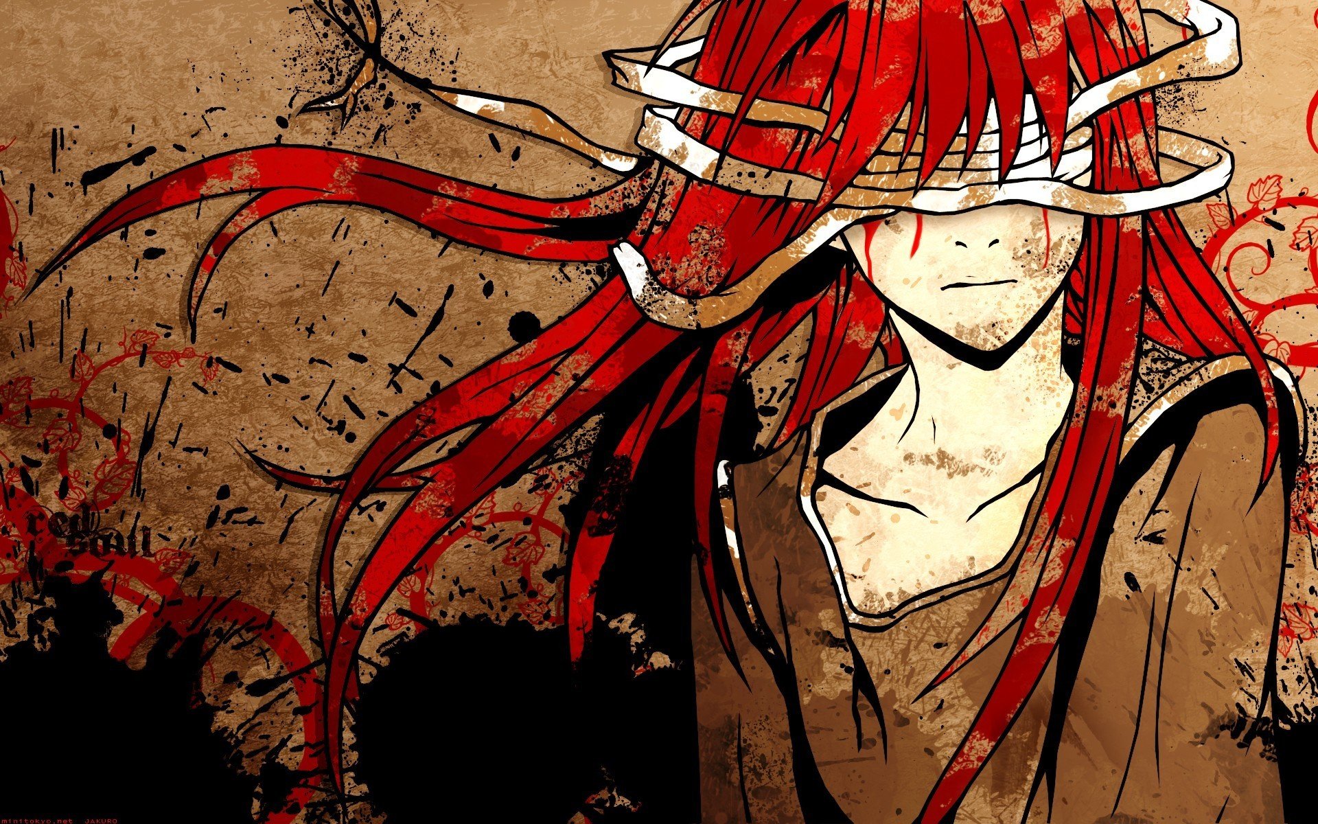 fondo de pantalla de anime rojo,ilustración,rojo,arte,anime,dibujos animados