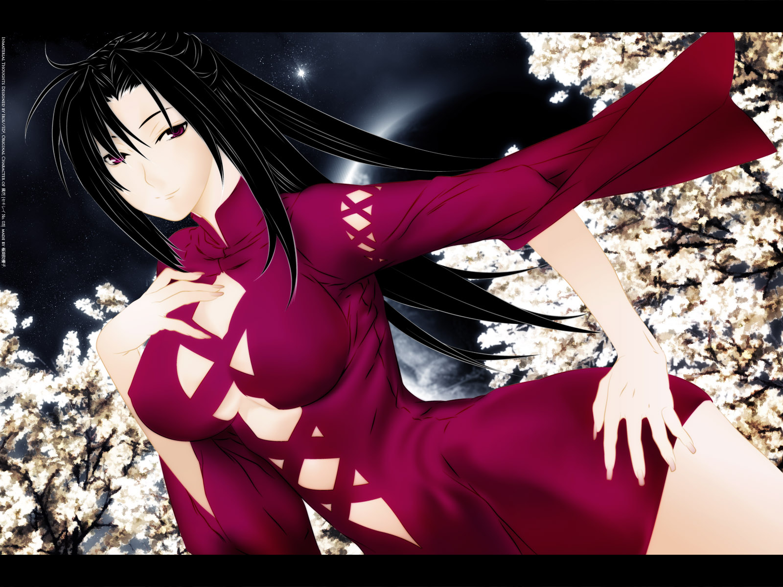 sfondi anime ad alta risoluzione,cartone animato,anime,cg artwork,capelli neri,taglio hime