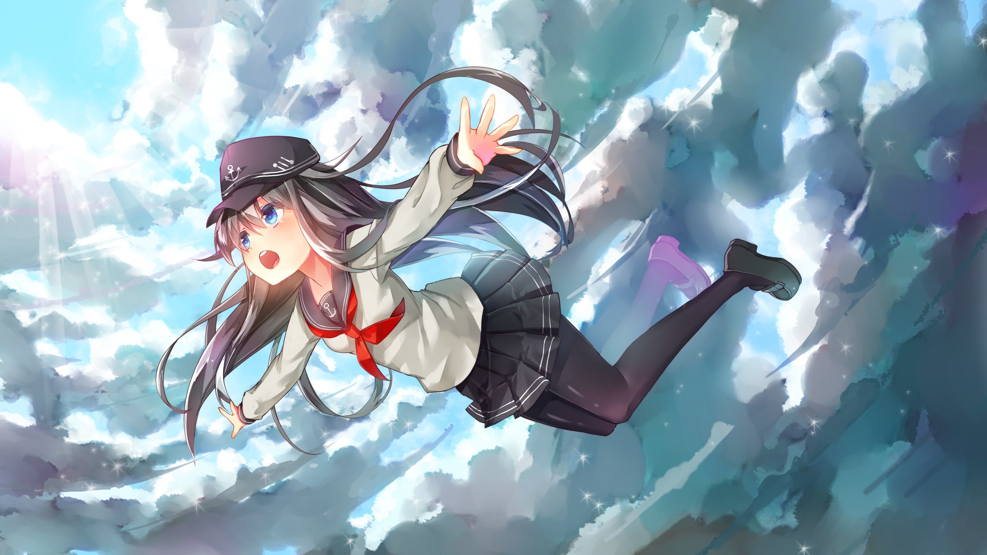 high quality anime wallpapers,cartoon,cg artwork,illustration,anime,sky